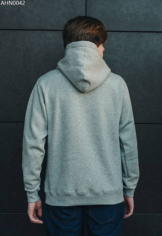 Толстовка чоловіча осінь/зима Staff gray melange basic fleece сірий меланж AHN0042 XS, 44, фото 2