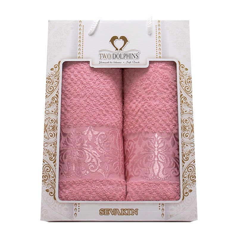 Набір рушників Two Dolphins bukle 2-ка (л + б) Hurrem 1