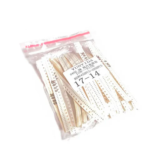 Резистори SMD 0402 1/16Вт 4000шт 5% 10Ом-1МОм, фото 1