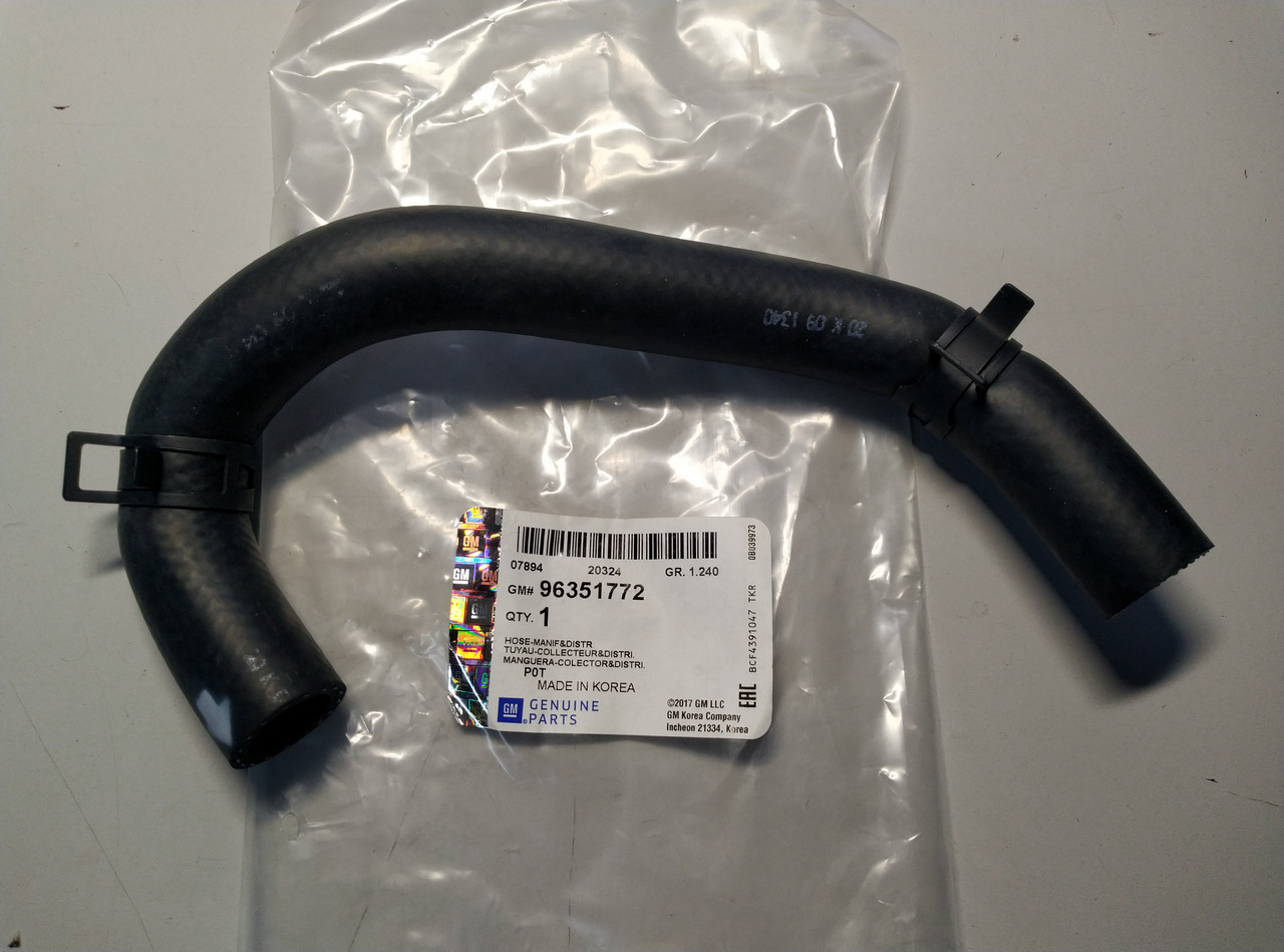 Патрубок впускний до радіатора печінки GENERAL MOTORS 96351772 DAEWOO LANOS