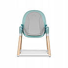 Стілець для годування 2в1 Lionelo Maya Green Turquoise, регульована висота і спинка, безпечні матеріали, фото 4