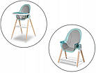 Стілець для годування 2в1 Lionelo Maya Green Turquoise, регульована висота і спинка, безпечні матеріали, фото 7