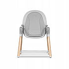 Стілець для годування 2в1 Lionelo Maya White, білий, з ременями безпеки, подвійний піднос, регульована висота, фото 4