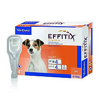 Virbac Effitix краплі від бліх та кліщів та комарів для собак вагою 4 – 10 кг – 1 піп.