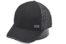 Утеплена вовняна бейсболка Hook чорно-сірий (H 0419-622), фото 4