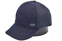 Утеплена вовняна бейсболка Hook синій джинс (H 0419-623), фото 4
