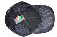 Утеплена вовняна бейсболка Hook синій джинс (H 0419-623), фото 2