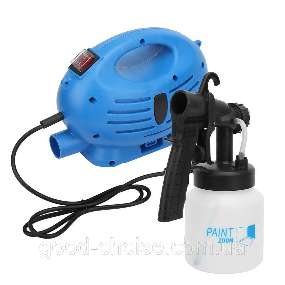 Краскопульт електричний 800мл, від мережі, Paint Zoom / Пульверизатор для фарби / Фарборозпилювач - фото 1 - id-p1381327916
