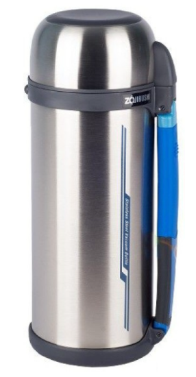 Термос ZOJIRUSHI SF-CС20XA 2 л (складна ручка+ремешок) к:сталевий