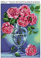 Схема для вышивки бисером Розы в вазе