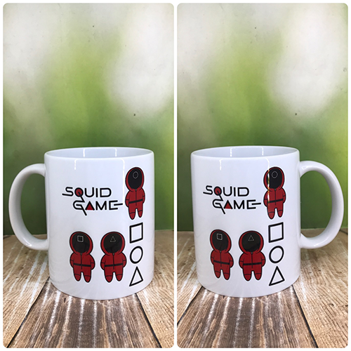 Друк на чашках,Чашка "Squid game. Гра в кальмара. Солдати"