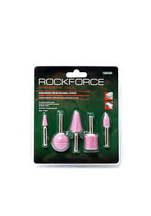 Набір каменів абразивних, 5 предметів(хвостовик 6мм), в блістері ROCKFORCE RF-GSK503