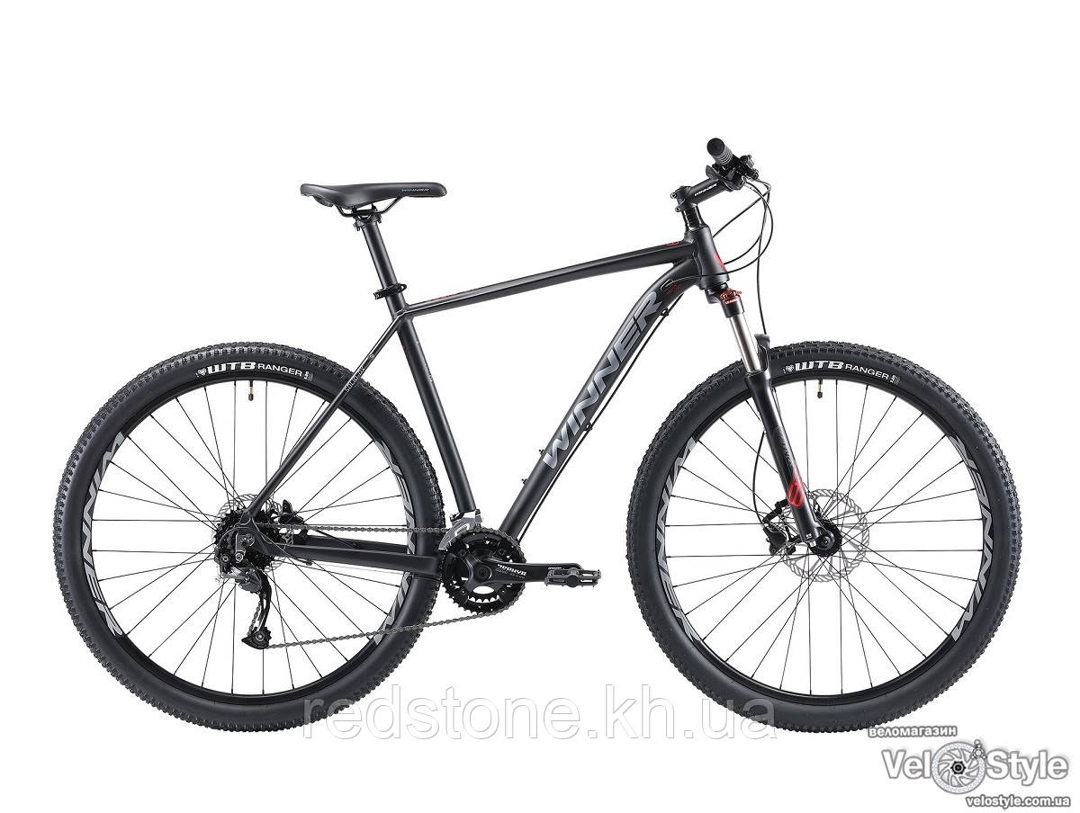 Велосипед Winner SOLID - DX 2021 чорний колеса 29 розмір 22"