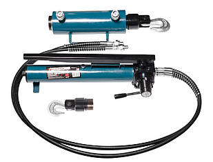 Набір гідравлічного обладнання прямої і зворотньої дії 40т (насос, циліндр + 2 змінних гака) (обсяг