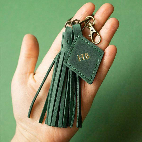 Кожаный брелок для ключей - Manboro Store - изделия из кожи ручной работы