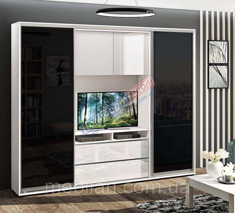 Гостиная-купе 2,7м "ДСП" Цветное Стекло, фото 1