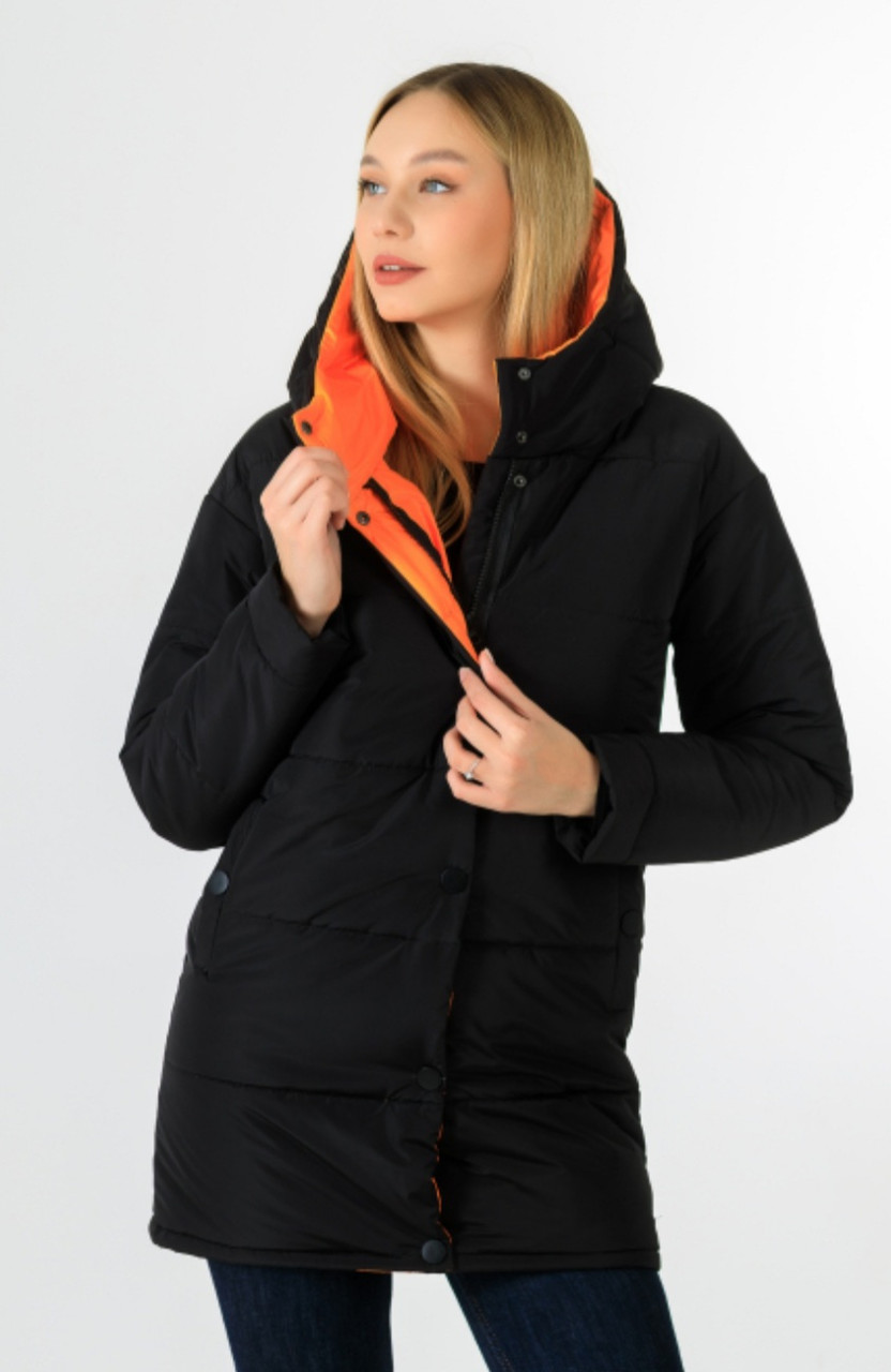 Модная женская зимняя куртка с капюшоном Еврозима 42-50 р, доставка по Украине Укрпочта бесплатная - фото 1 - id-p384737035