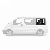 Бокове скло Nissan Primastar (01-13) Заднє салонне Ліве на Коротку базу (Нісан Прімастар)