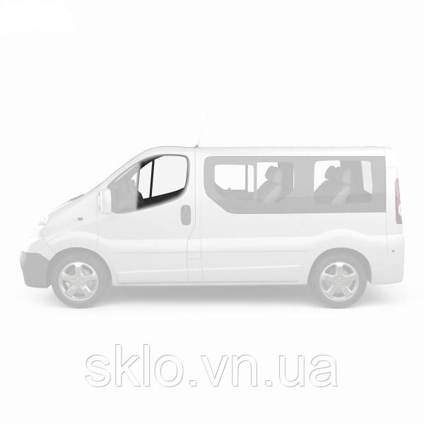 Бокове скло Renault Trafic (01-13) Переднє Дверне опускне Ліве (Рено Трафік)