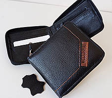 Чоловічий шкіряний гаманець на блискавці. Шкіряне портмоне. Натуральна шкіра ЕК60