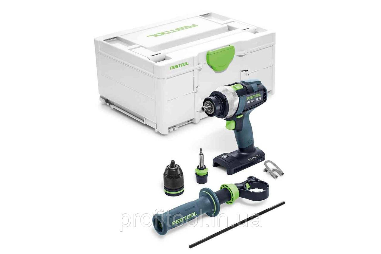 Акумуляторний дриль-шуруповерт FESTOOL QUADRIVE TDC 18/4 I-Basic 575601