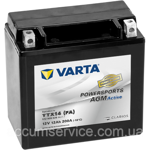 Акумулятор Varta Powersports AGM 512 909 020