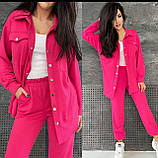 Стильний костюм с брюками на кнопках, фото 2