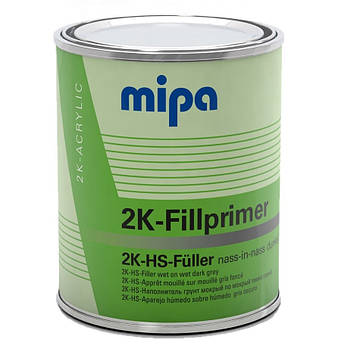 Акриловий грунт-наповнювач Mipa HS Fillprimer 1л світло-сірий