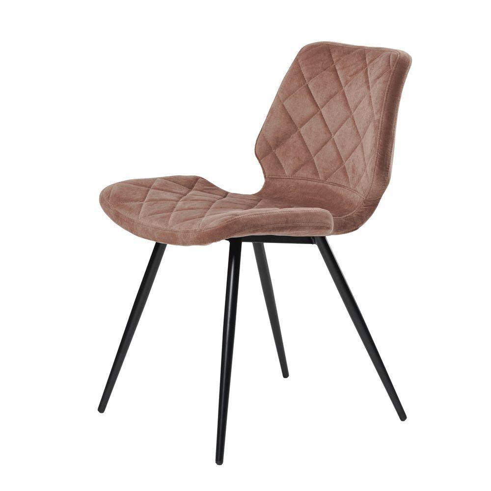 Обідній стілець Diamond (Даймонд) мокко тканина + метал від Concepto