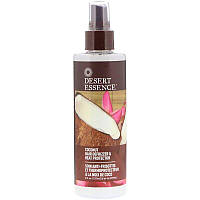 Desert Essence, Выпрямляющее средство и термозащита для волос с кокосом, 237 мл