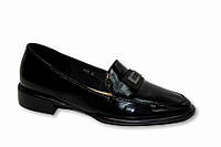 Женские черные лаковые туфли 24, 36