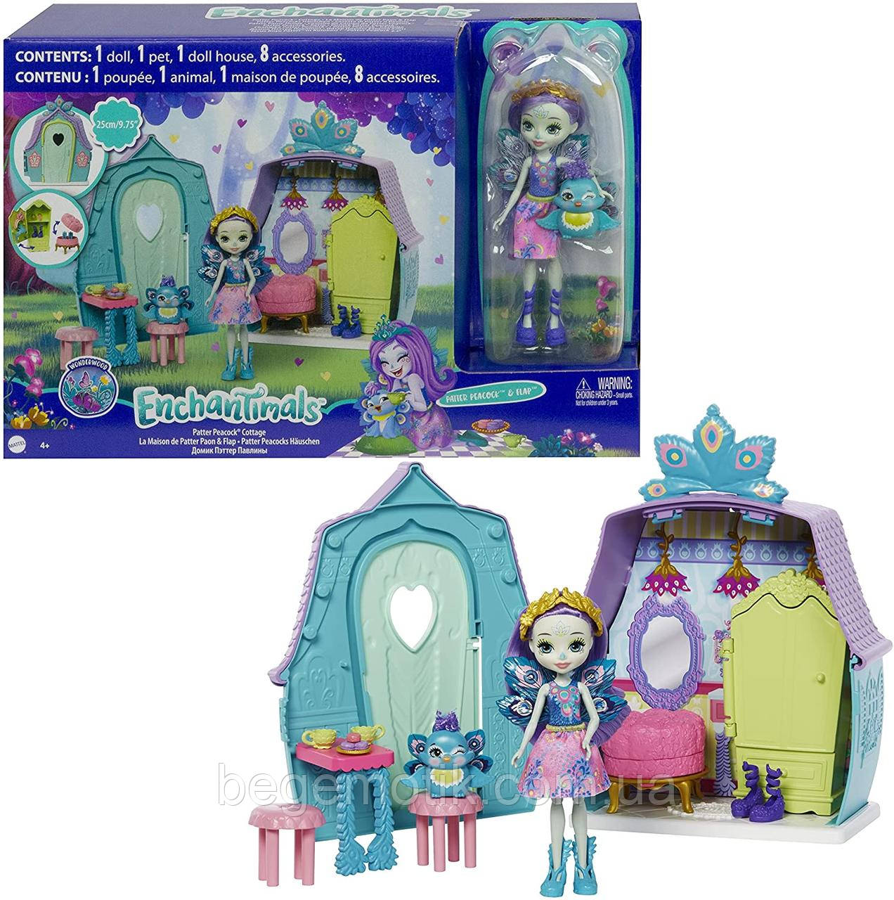 Ігровий набір Енчантималс Будиночок Пальтер Павичі Enchantimals GYN61 House Playset with Patter Peacock Doll