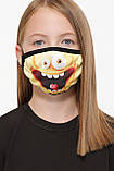 Захисна маска дитяча багаторазова двошарова тканинна, фото 2