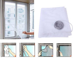 Антимоскітна сітка на вікно з самоклейною стрічкою для кріплення 1,5*1,3 м