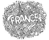 Набор для росписи, раскраска Антистресс, "Франция", 40х50см, ТМ "RIVIERA BLANCA"