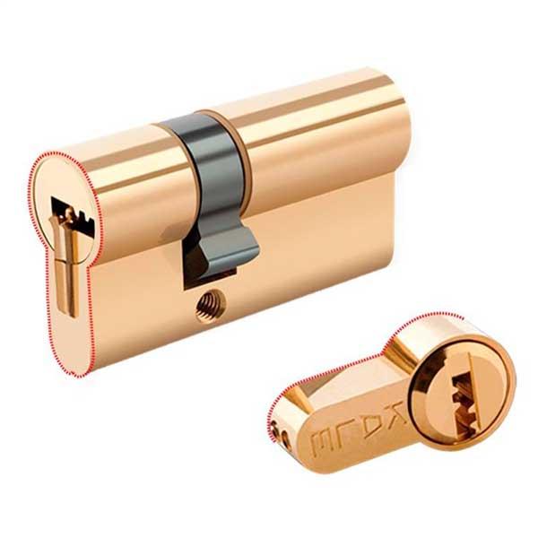 Циліндр 164 BNE 30+10+30=70 мм, 5 ключів, латунь (560200047), фото 1