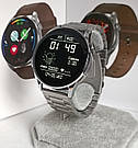 Чоловічі розумні годинник круглі час роботи до 5 днів браслет метал гарантія 12 місяців Smart DT3 Nitro Metal, фото 7