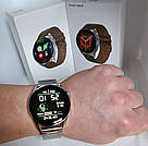 Чоловічі розумні годинник круглі час роботи до 5 днів браслет метал гарантія 12 місяців Smart DT3 Nitro Metal, фото 10