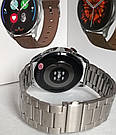 Чоловічі розумні годинник круглі час роботи до 5 днів браслет метал гарантія 12 місяців Smart DT3 Nitro Metal, фото 9