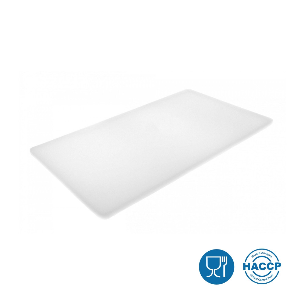 Двостороння дошка для LDPE 600 × 400 × 13 мм біла Дошка для нарізки і обробки