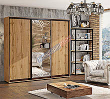 Шкаф-купе 2,1м "ДСП" трехдверный с зеркалом