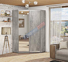 Шкаф-купе 1,3м "ДСП" угловой с зеркалом