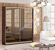 Шкаф-купе 0,9м "Зеркало" двухдверный