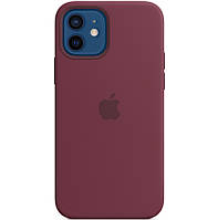 Силиконовый чехол-накладка Apple Silicone Case for iPhone 12 Mini, Plum (HC)(A)