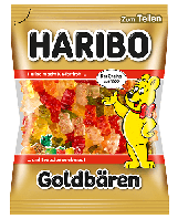 Желейные конфеты Haribo Goldbaren (жевательный мармелад с фруктовым соком) 200 г.