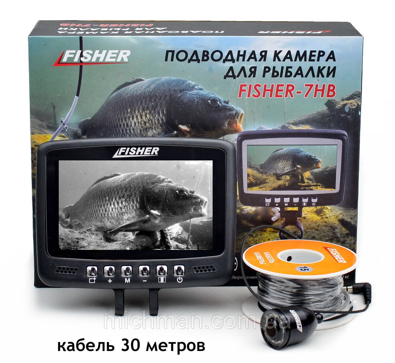 Подводная Камера Fisher Cr110-7Hb Кабель 30М - фото 1 - id-p1510662223