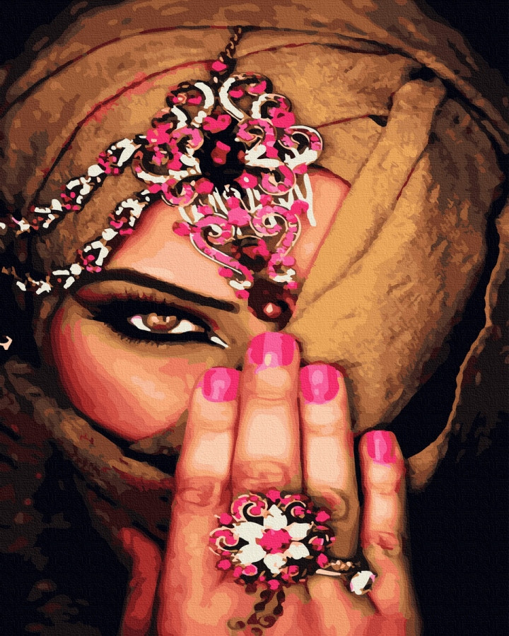 Картина за номерами "Дівчина сходу" Rainbow Art