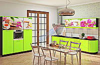 Кухня "Хай-тек с цветной печатью" KX-488