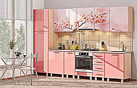 Кухня "Хай-тек с цветной печатью" KX-491