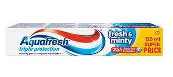 З/п Aquafresh 3 Fresh & Minty 125 (89-00601)